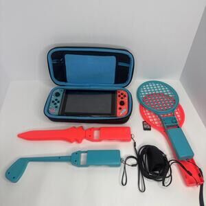 Nintendo Switch 32GB Gray Console with Neon Red and Neon Blue Joy-Con A1-01